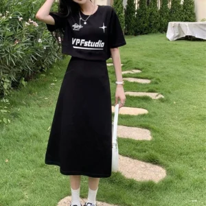 Fat pulssize oversize Dresses black